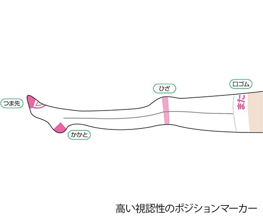 7-8296-01 アンシルク・プロJ キープケア ストッキング SS 20315