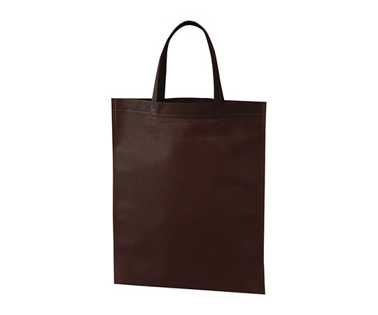 不織布バッグ（無地）　持ち手付A4　100枚入　ダークブラウン