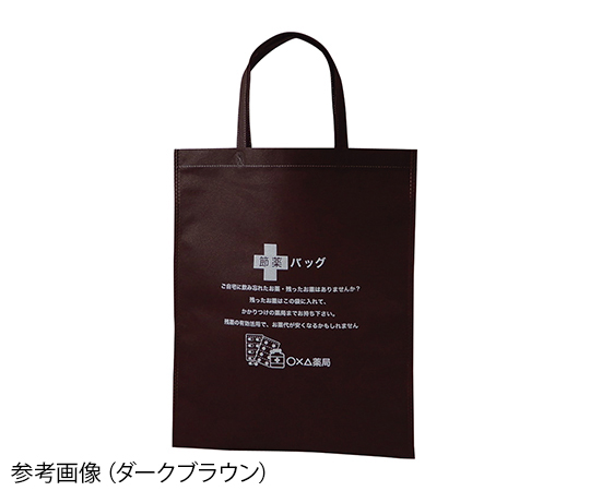 不織布バッグ（片面1色プリント）　持ち手付A4　100枚入　ベージュ