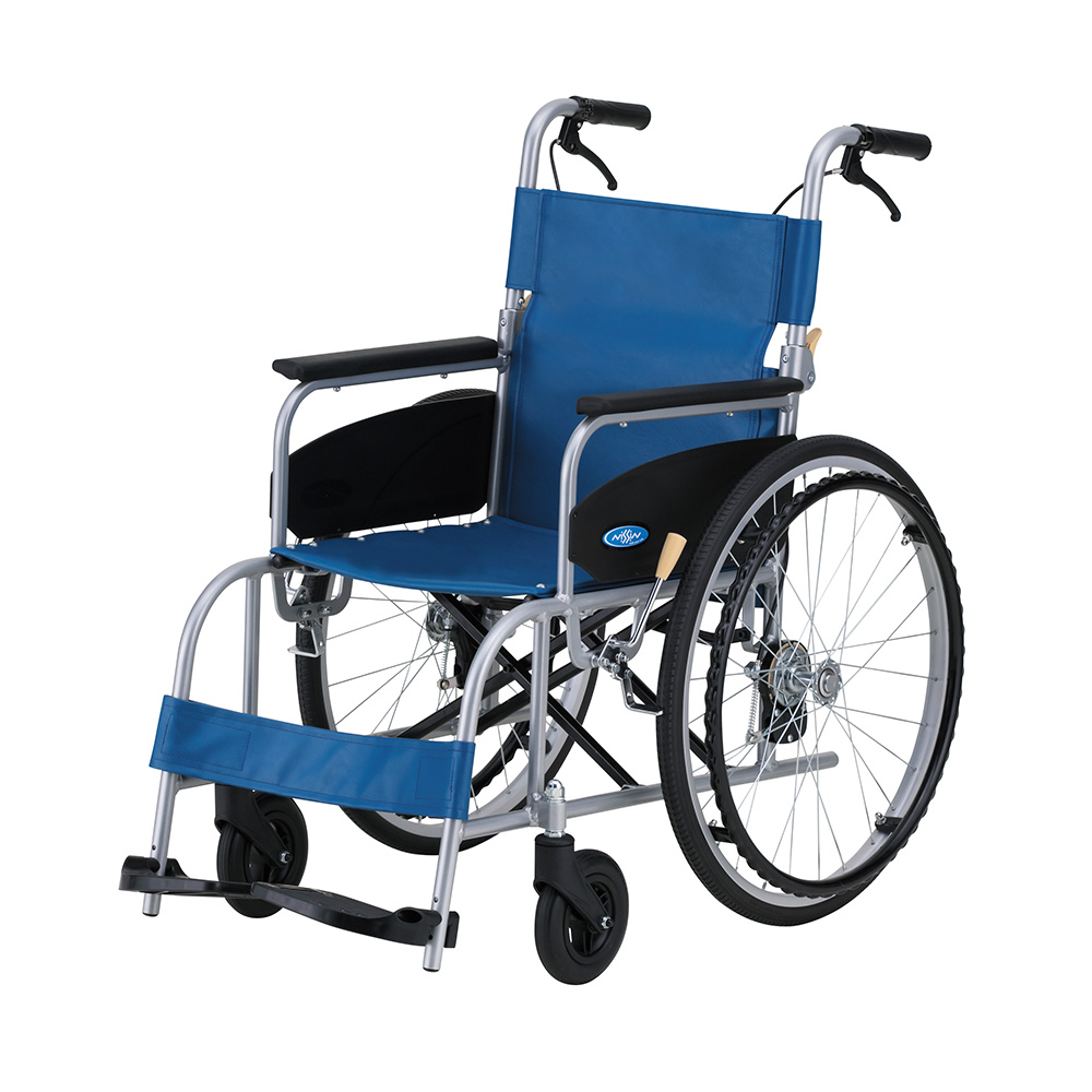 直売会場 アズワン(AS ONE) フルリクライニング車椅子(アルミ製)(ビニールレザー座面) RR60N No.43 1個 移動・歩行支援用品 