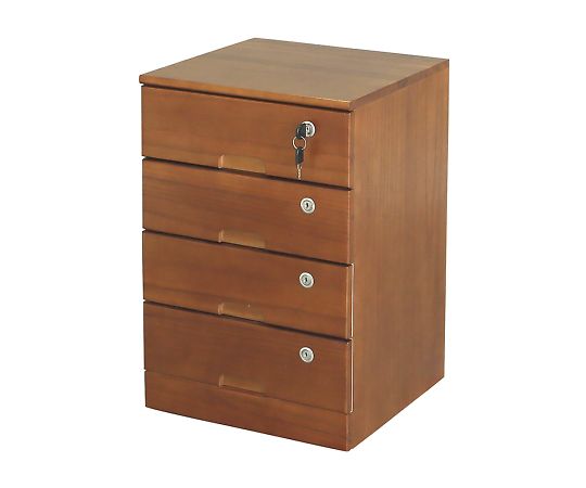 リビングチェスト　4段　ライトブラウン