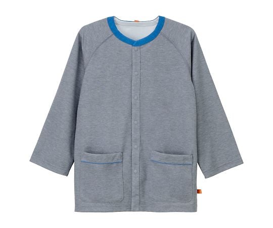 患者用上衣（男女兼用）　グレー　M