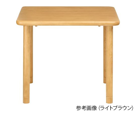 【組立必要】グローリープラン7-9007-02　天然木テーブル　ブラウン　正方形　2人掛け TS1-K9090 BR