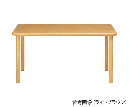 【組立必要】グローリープラン7-9008-02　天然木テーブル　ブラウン　長方形　4人掛け TS1-K15090 BR
