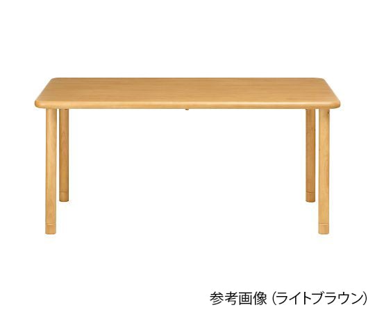 【組立必要】グローリープラン7-9009-02　天然木テーブル　ブラウン　長方形　4人掛けワイド TS1-K16590 BR