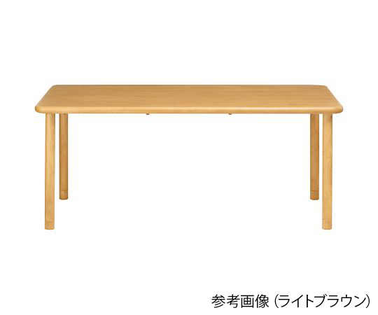 天然木テーブル ライトブラウン 長方形 6人掛け　A脚