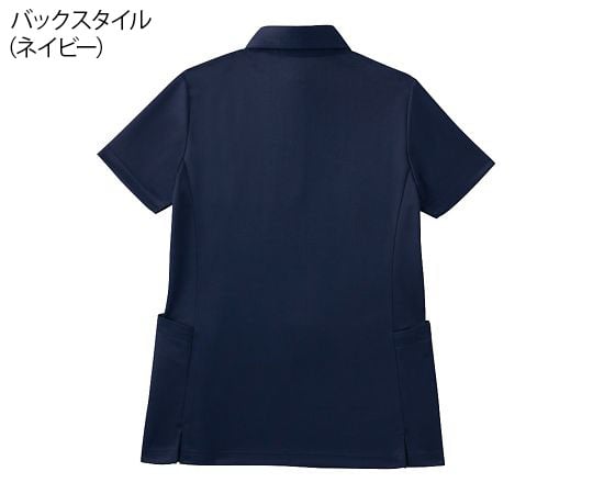 WHISEL（自重堂）7-9138-03　半袖BDロングポロシャツ（レディース）　ネイビー　L WH90938-029-L