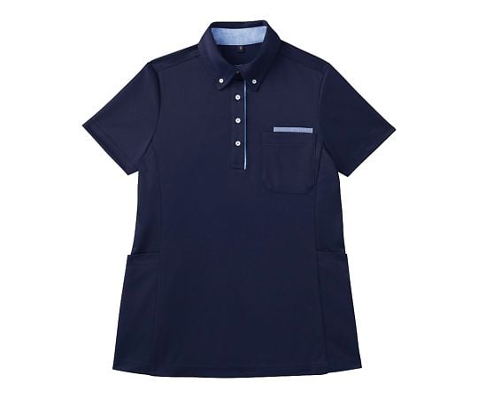 7 9138 06 半袖bdロングポロシャツ レディース ネイビー 4l Wh 029 4l Axel アズワン
