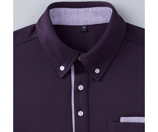 WHISEL（自重堂）7-9143-01　半袖BDポロシャツ（男女兼用）　パープル　SS WH90918-087-SS