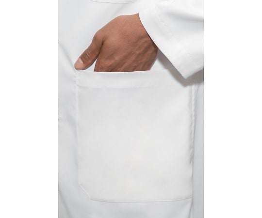 7-9275-03 THE WHITE COAT メンズ白衣（ミニマリストシリーズ） L相当 5151-M