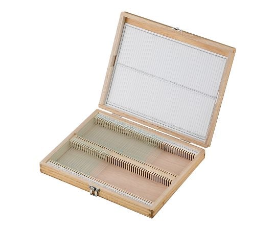 7-9416-01 木製プレパラートボックス 100box