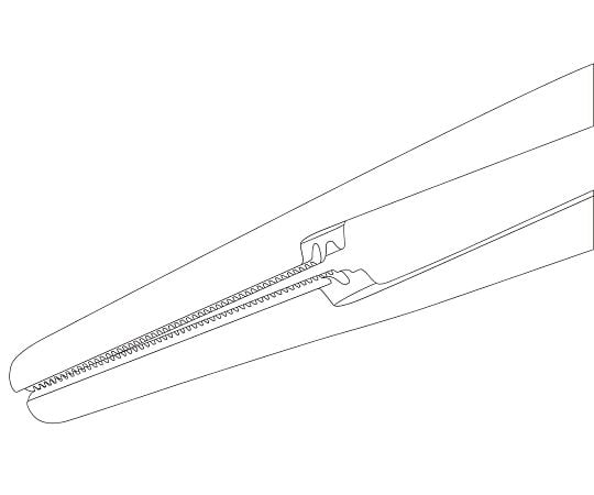 7-9441-02 アトラウマピンセット 直 先端幅2.0mm 全長160mm AB 862/16