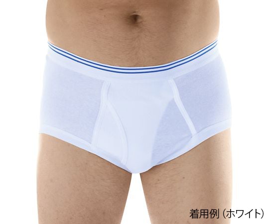 7-9620-01 失禁用パンツ（男性用少量タイプ） ホワイト S M100WHTSMEA