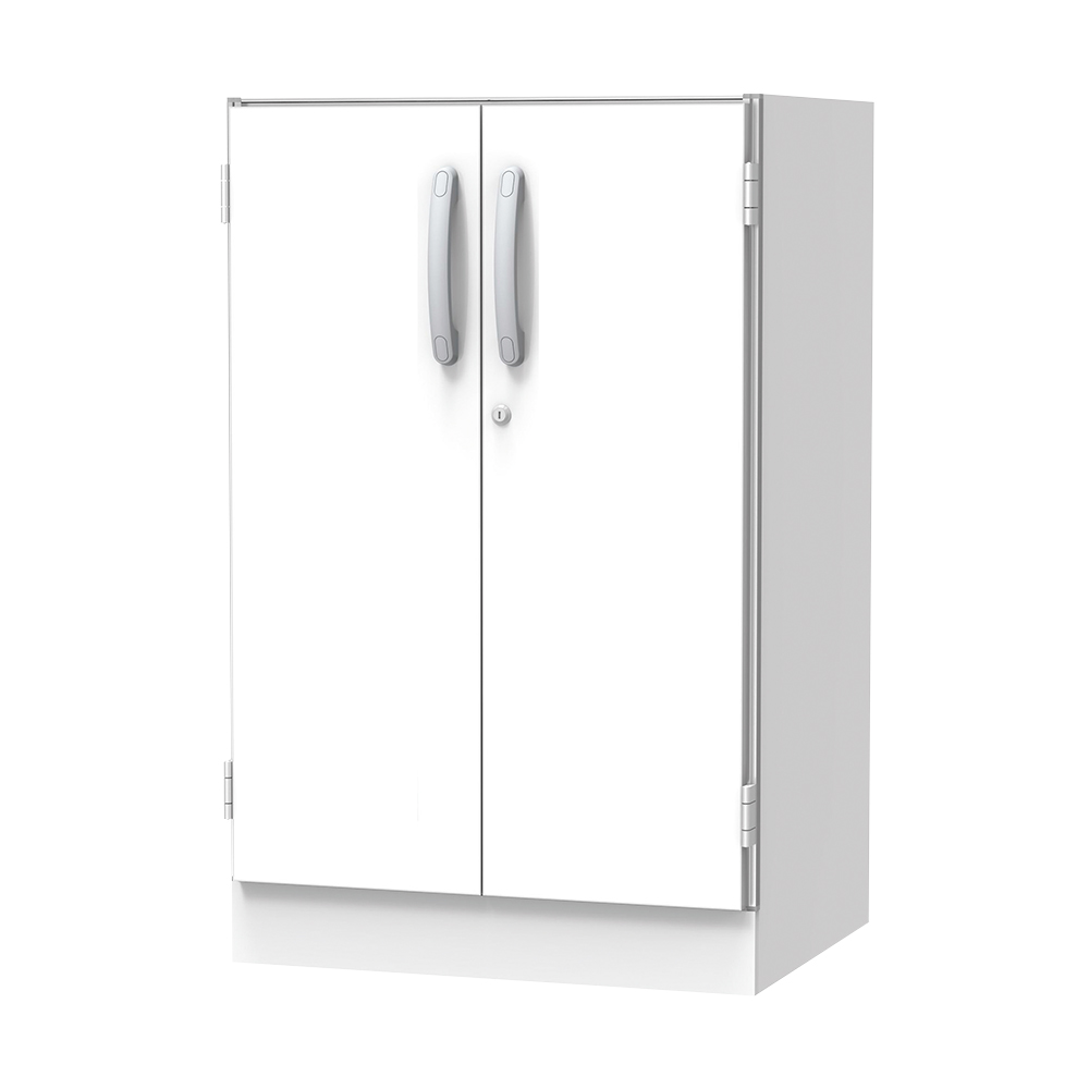 材料キャビネット（ロータイプ・棚板）　664×550×1050mm　両開き扉