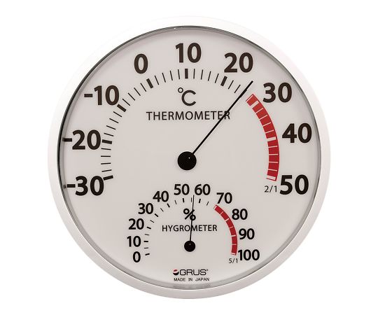 GRUS（グルス） 大型温湿度計 GRS105