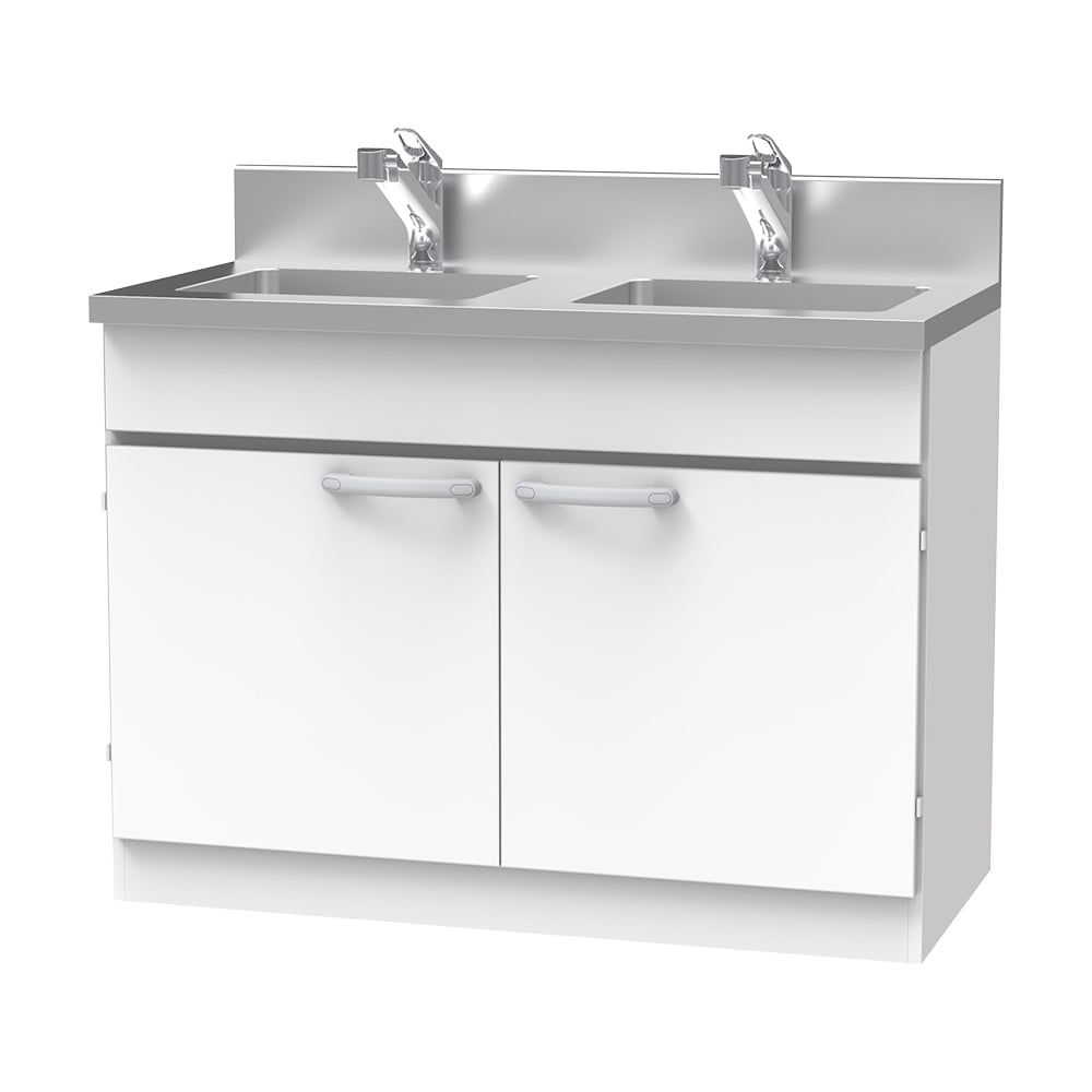 材料キャビネット（シンク）　ダブル　1200×600×1050mm