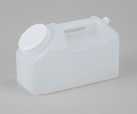 7-9835-01 PE貯尿瓶（ハンドル付） 243×114×160mm 0048100