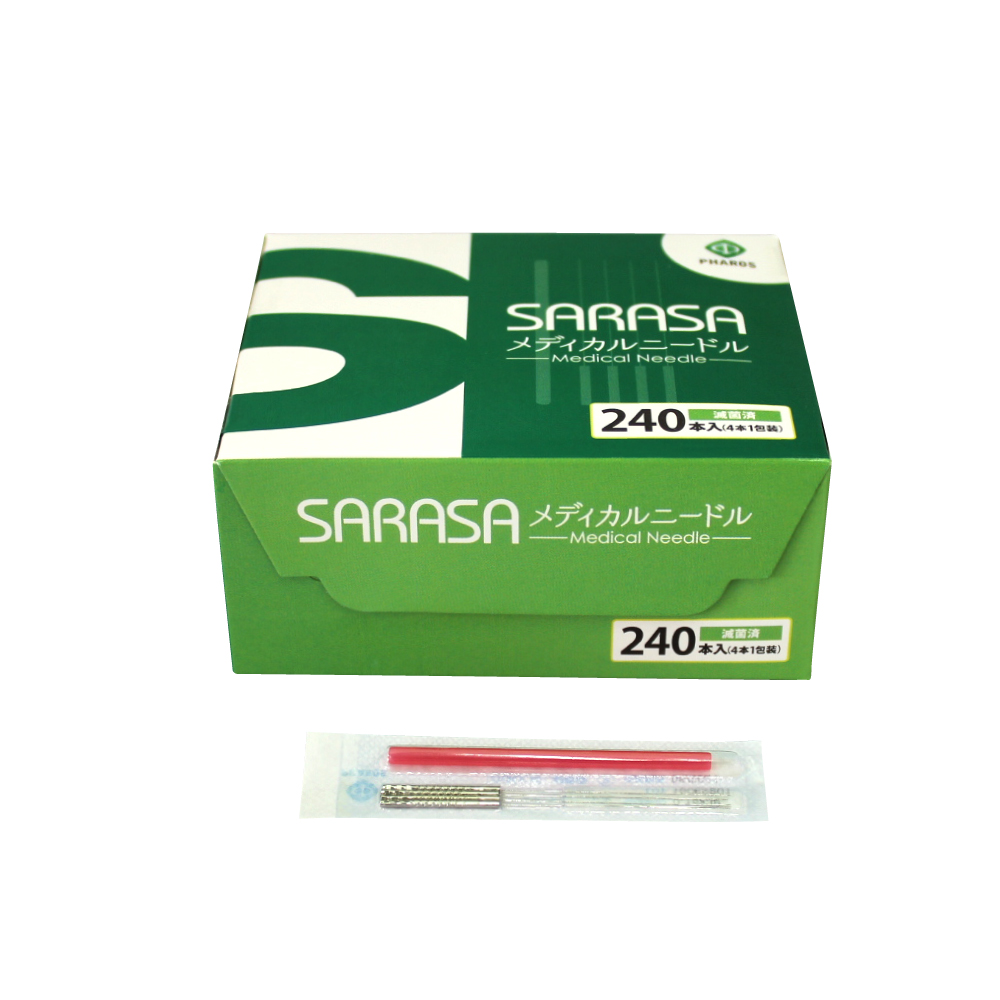 7-9874-01 SARASA®メディカルニードル 1寸 ダークグリーン 240本入 24S1230 【AXEL】 アズワン