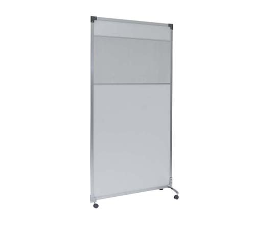 抗菌パーテーション（光透過性中空パネル）　連結　1970　透明窓付きキャスター