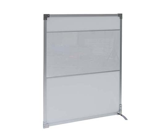 抗菌パーテーション（光透過性中空パネル）　連結　1300　透明窓付きフラット