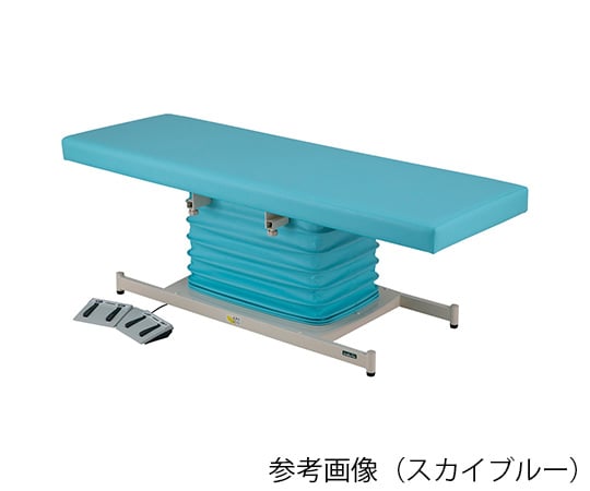7-9936-01　カラフル電動診察台　スタンダード　メモリ付　700×1800mm　スカイブルー ATE-7018SB-M
