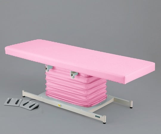 ナビス　カラフル電動診察台　メモリ　背上げ付　700×1800mm　ライトグリーンATE-7018PG-BRM