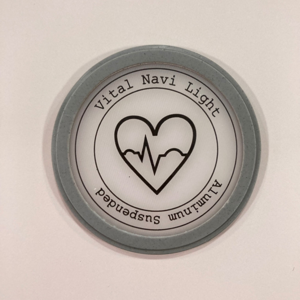 バイタルナビ聴診器　ライト　サスペンデッド・オプション　交換用ダイアフラム　グレー