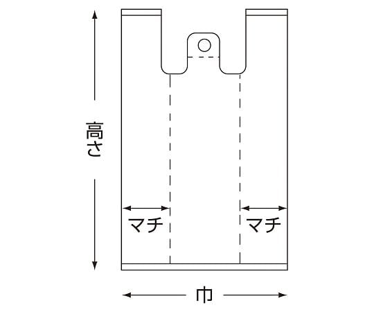 7-9999-04 手提げ袋 バイオハンドハイパー L 100袋入