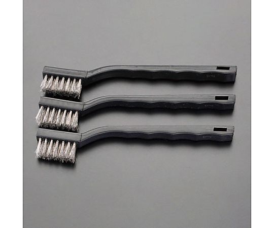 8x180mm 柄付ブラシ(ｽﾃﾝﾚｽ製/3本)