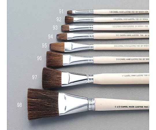 19.1mm 平筆(ﾗｸﾀﾞ毛)