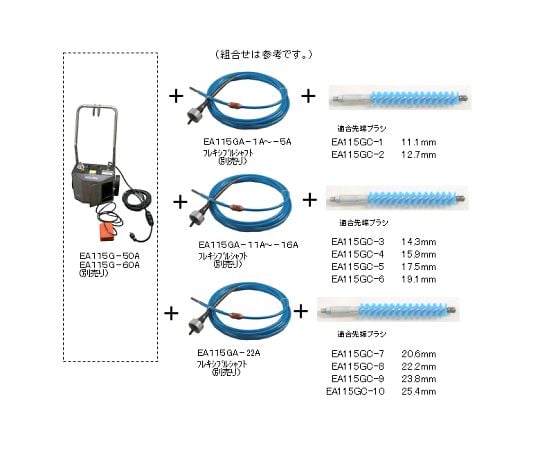 78-0018-88 17.5mm ブラシ(ﾅｲﾛﾝ製) EA115GC-5 【AXEL】 アズワン