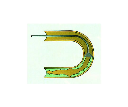 78-0019-38 460mm Ｕ-チューブブラシ(ｽﾃﾝﾚｽ製) EA115GF-52 【AXEL