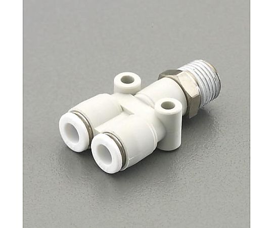 4mmxR 1/8" Ｙ型ユニオン(ねじ付)