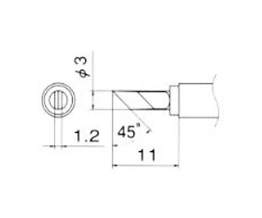 3.0mm  交換用こて先