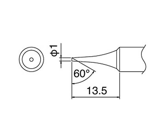 φ1.0mm こて先 (EA304HD-50B・-50C用)