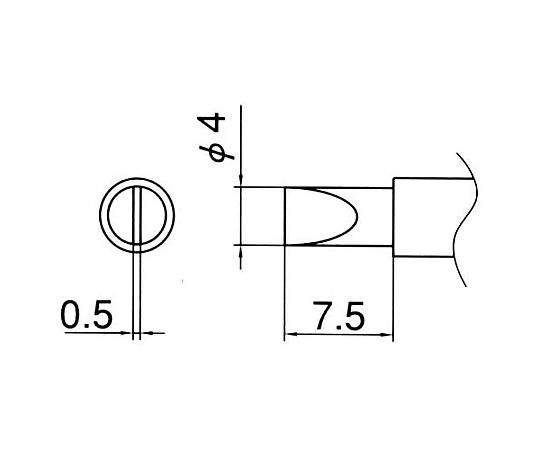 4.0mm こて先 (EA304HE用)