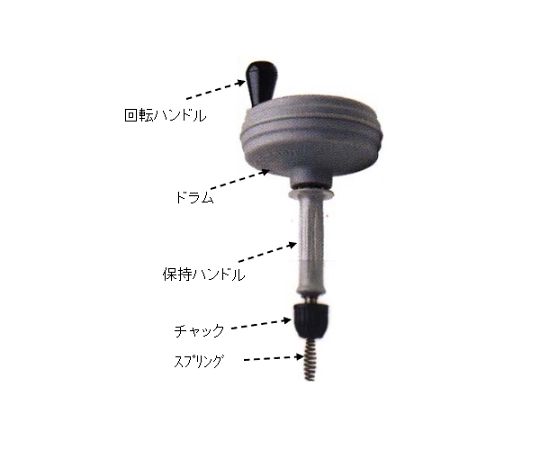 8mmx 7.6m ドレンクリーナー(手動式)　EA340RD-2