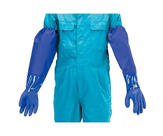 [Ｌ/610mm]手袋･耐油(塩化ﾋﾞﾆｰﾙ･綿ｼｰﾑﾚｽ裏)