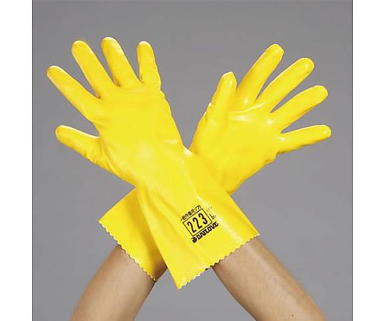 [Ｍ/310mm] 手袋･耐溶剤(ﾎﾟﾘｳﾚﾀﾝ･ﾒﾘﾔｽ裏)