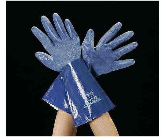 [Ｌ/350mm] 手袋･耐酸･耐油･耐溶剤(ﾆﾄﾘﾙ)