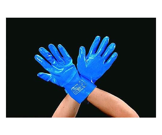 [Ｍ/260mm] 手袋･耐油(ﾆﾄﾘﾙｺﾞﾑ･裏 綿ﾒﾘﾔｽ)