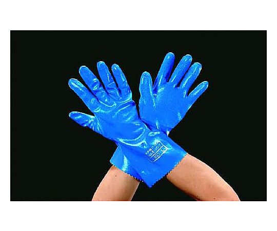 [Ｍ/300mm] 手袋･耐油(ﾆﾄﾘﾙｺﾞﾑ･裏 綿ﾒﾘﾔｽ)