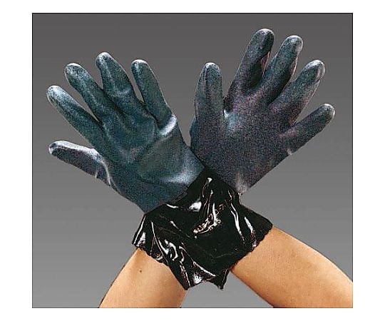 [Ｌ/280mm] 手袋･耐油･耐酸(ﾎﾟﾘ塩化ﾋﾞﾆｰﾙ)