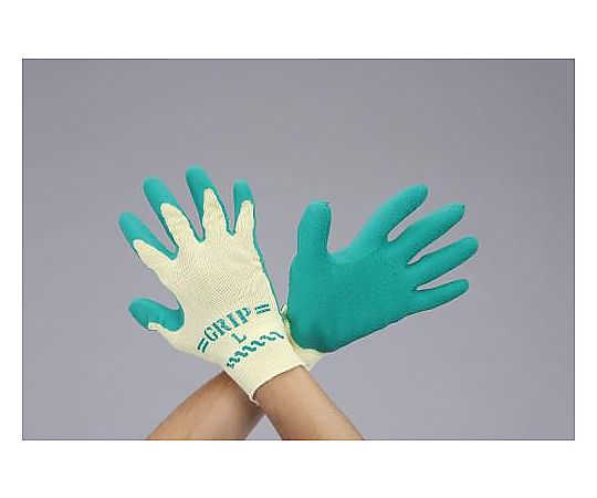 [Ｍ] 手袋(ﾎﾟﾘｴｽﾃﾙ､綿･天然ｺﾞﾑｺｰﾄ/緑)