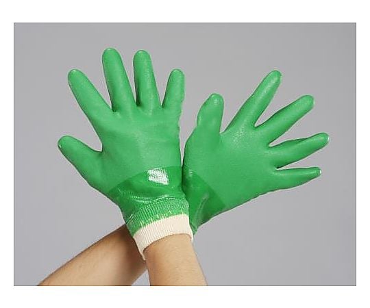 [Ｍ] 手袋(耐油･滑り止め/塩化ﾋﾞﾆｰﾙ･裏付)