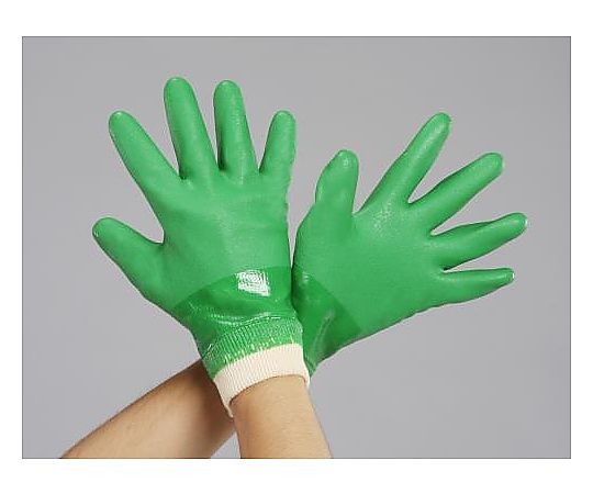 [Ｌ] 手袋(耐油･滑り止め/塩化ﾋﾞﾆｰﾙ･裏付)