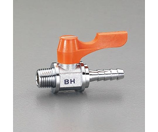 R 1/4"x 9.0mm ボールバルブ(ｽﾃﾑ式･ﾐﾆﾁｭｱ)