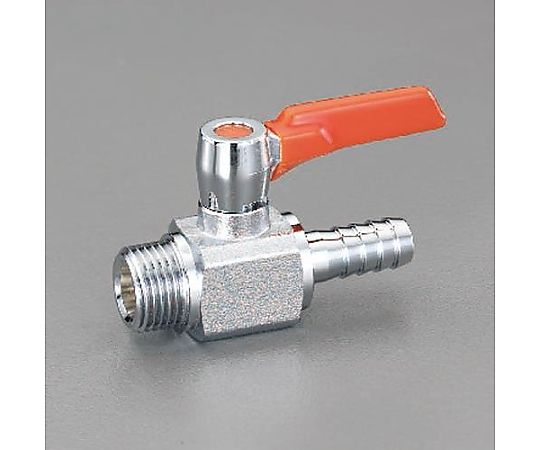 R 1/2"x16.0mm ボールバルブ(ｽﾃﾑ式･ﾐﾆﾁｭｱ)