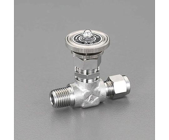 R 1/4"x10mm ミニチュアバルブ(ｽﾃﾝﾚｽ製)