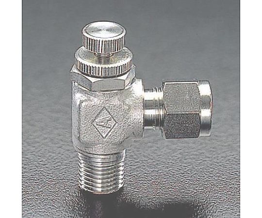 R 1/4"x 8mm ニードルバルブ(ｽﾃﾝﾚｽ製)